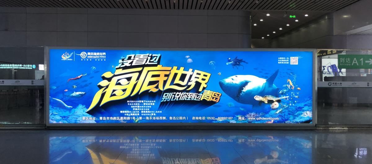 青岛北站高铁灯箱广告